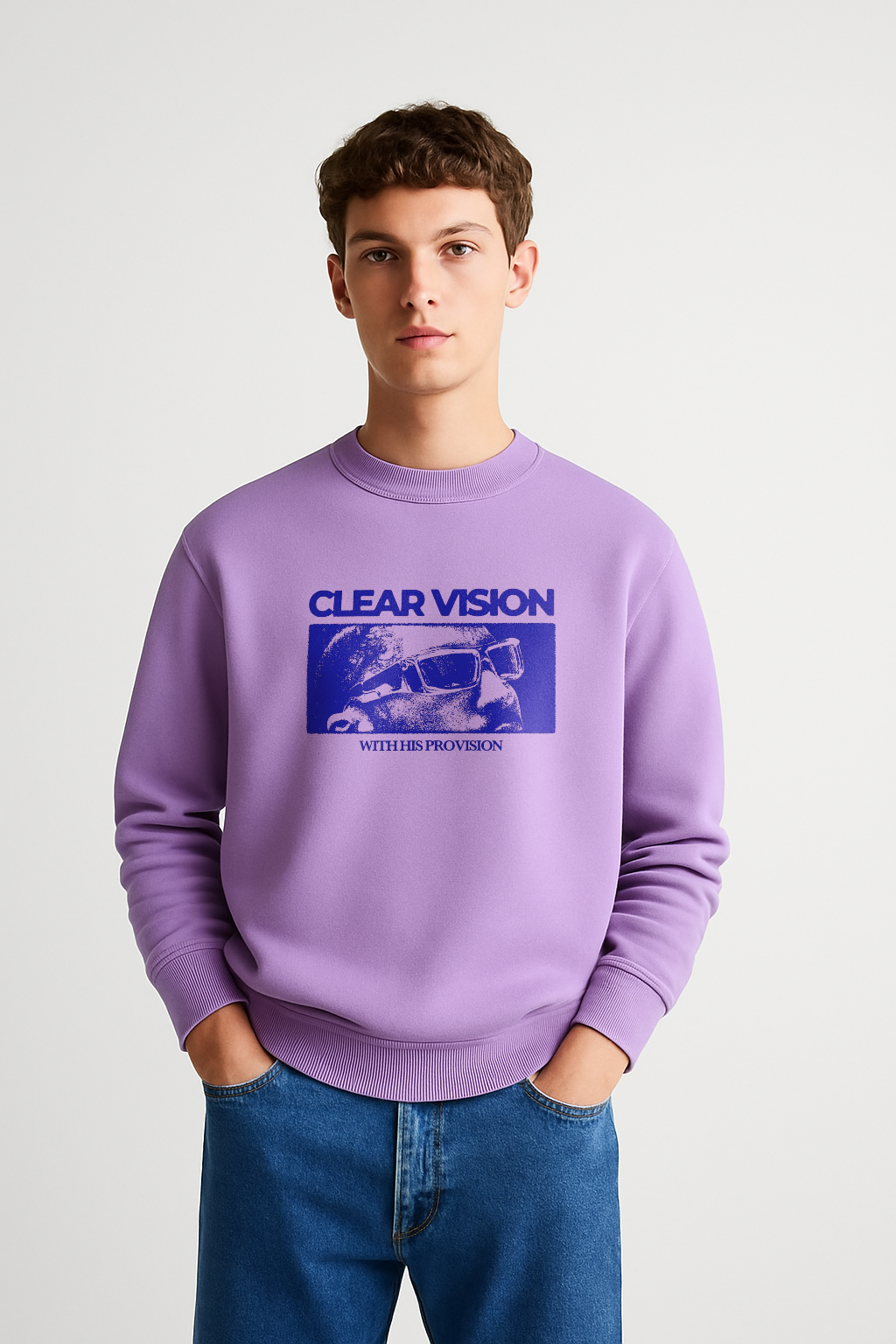 Clear vision Unisex Oversized Sweatshirt