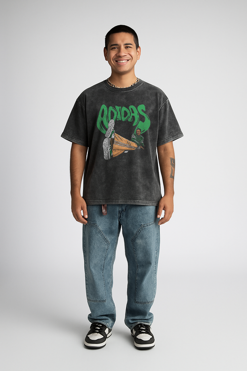 Adidas Acid Wash Oversized Tee