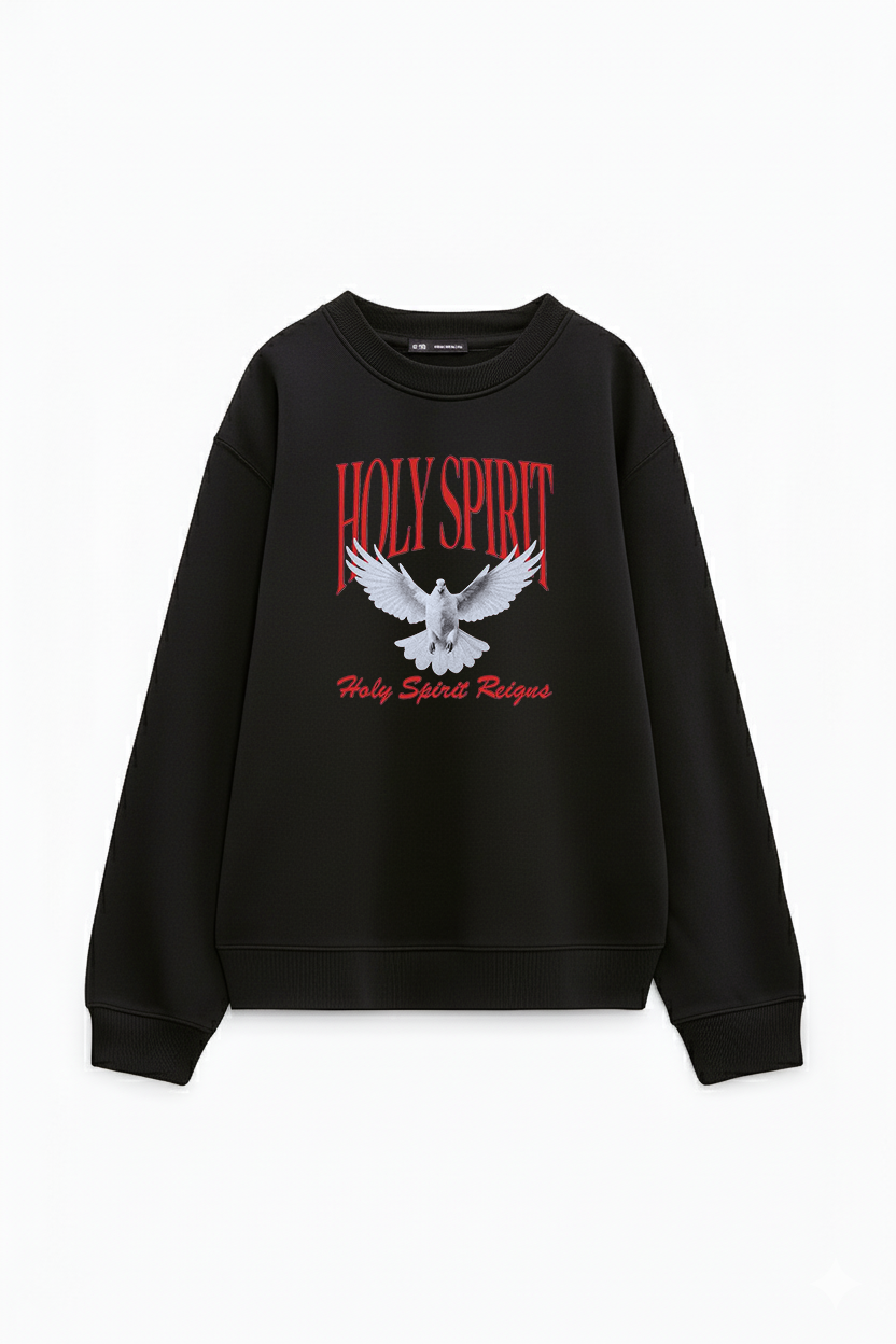 Black sweatshirt Holy Spirit