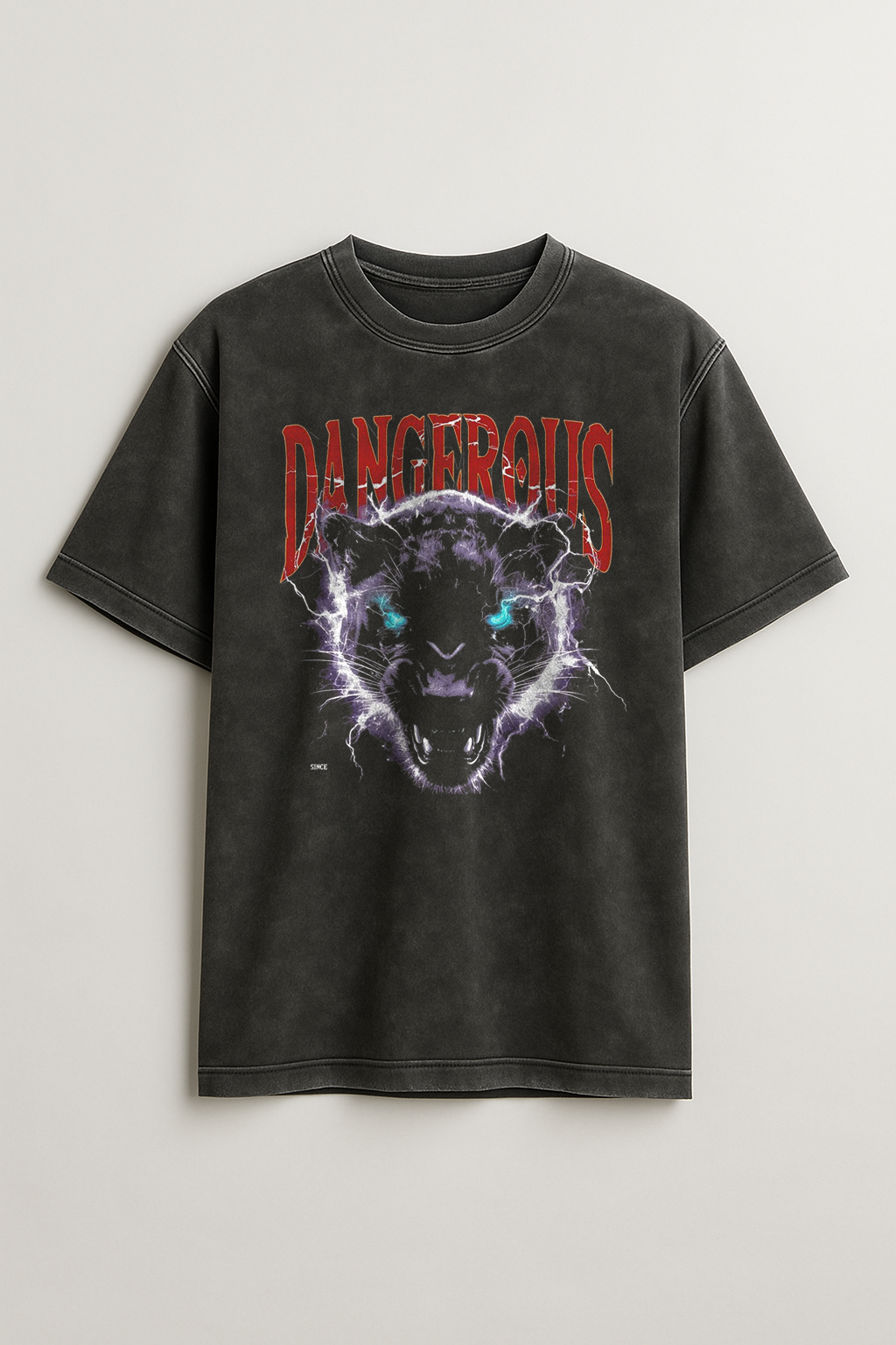 Dangerous Unisex Acid Washed Oversized Tee