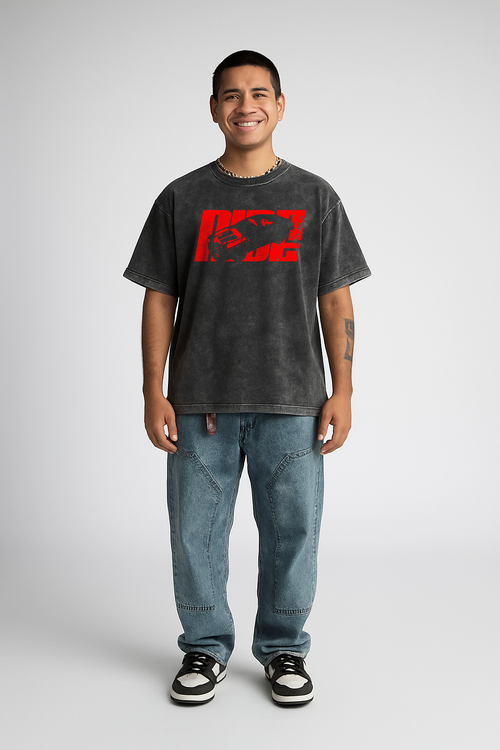 Acid Wash Oversized Tee