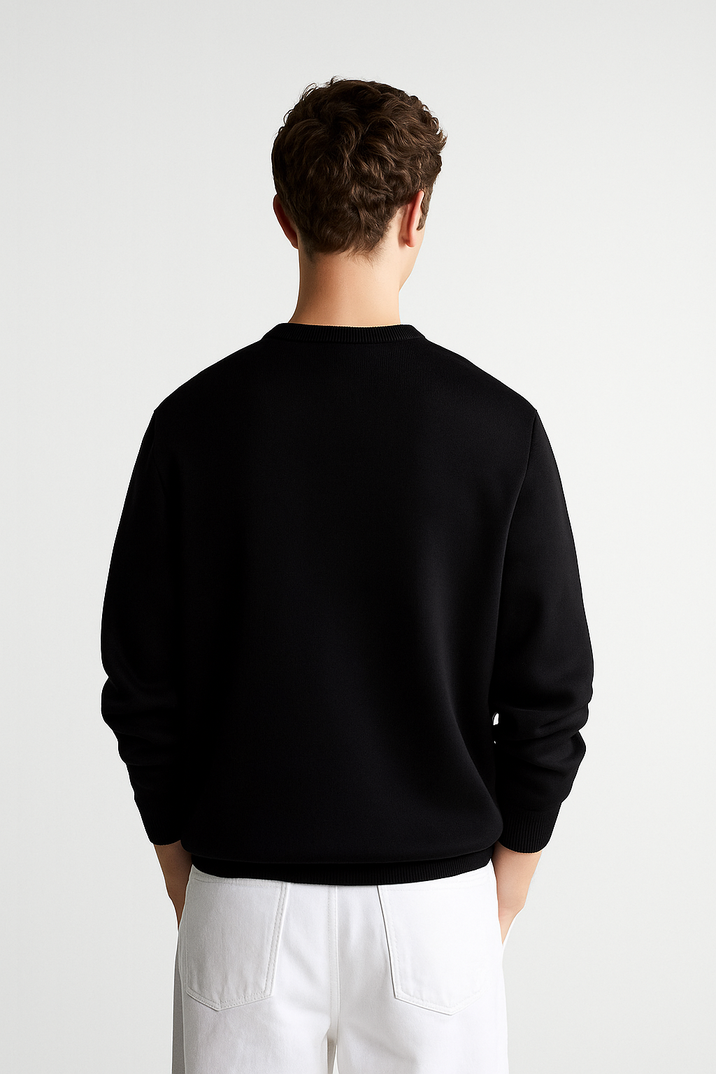 BLACK CUTE DESIGN SWEATSHIRT