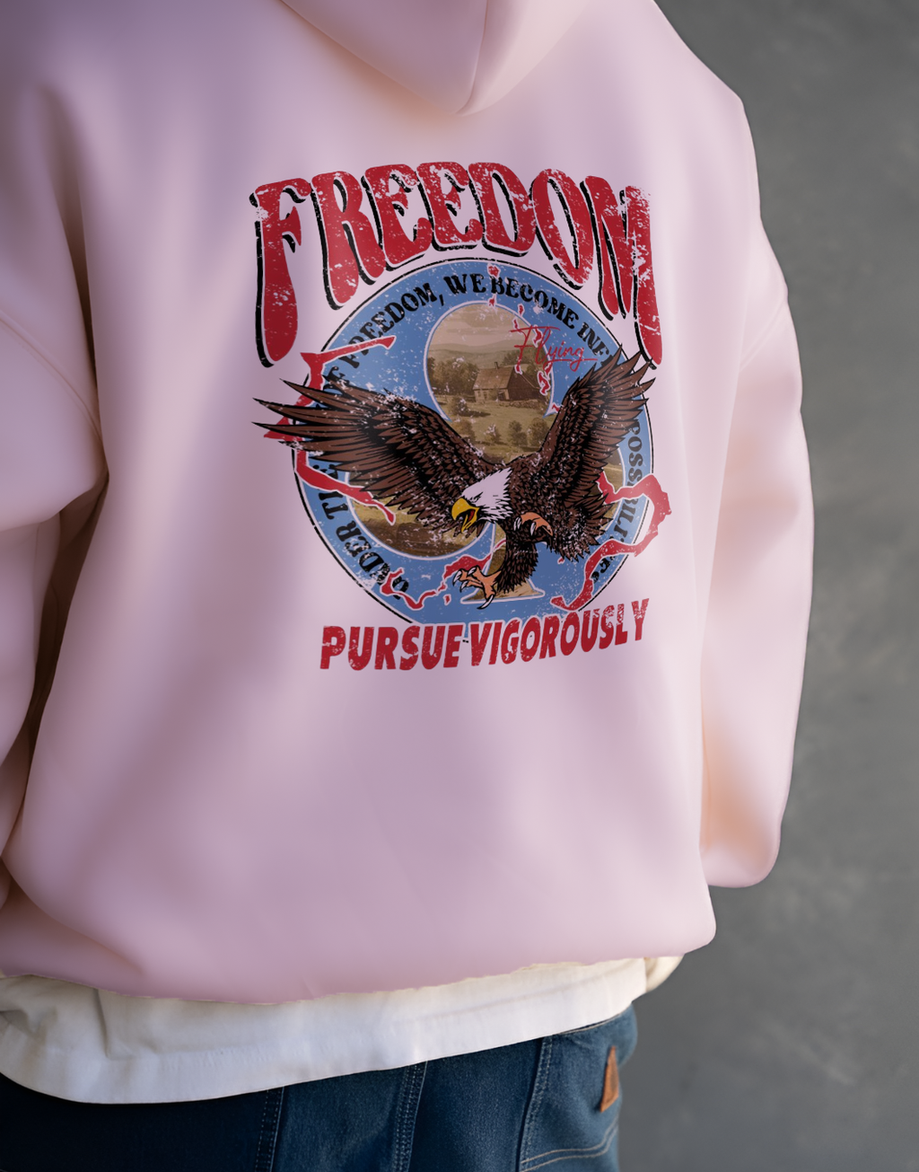 Freedom Unisex Oversized Hoodie