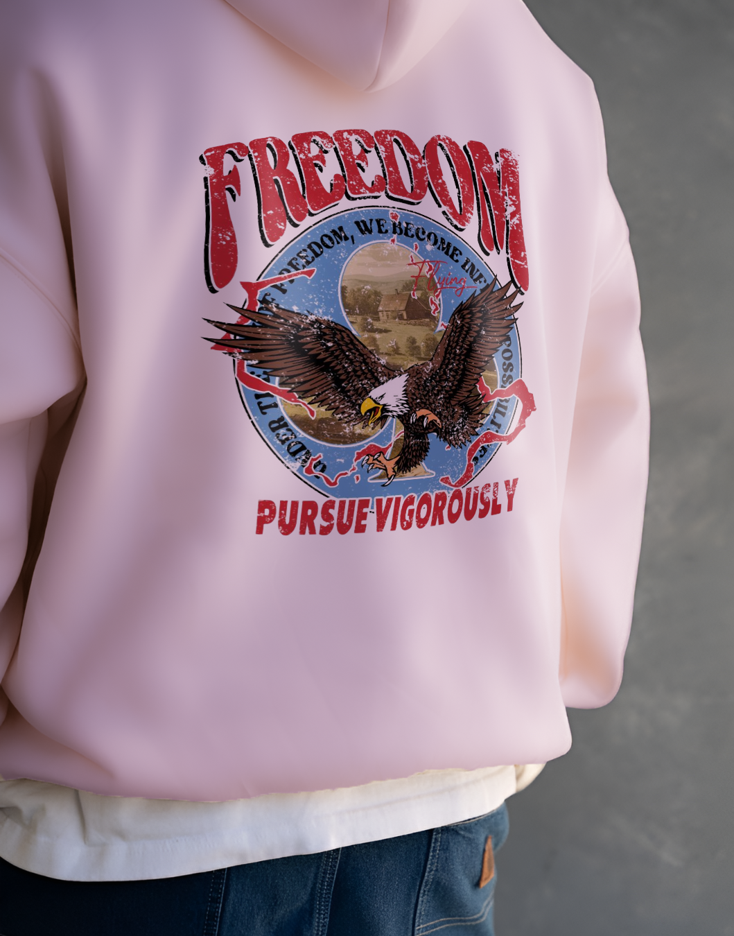 Freedom Unisex Oversized Hoodie