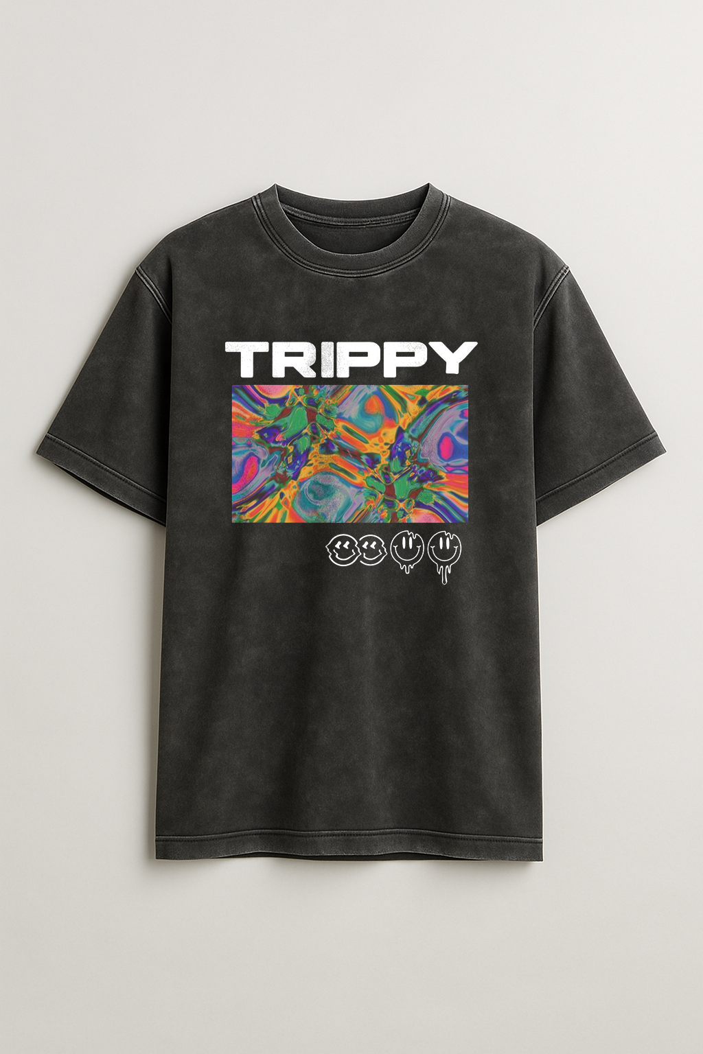 Unisex Acid Washed Oversized Tee