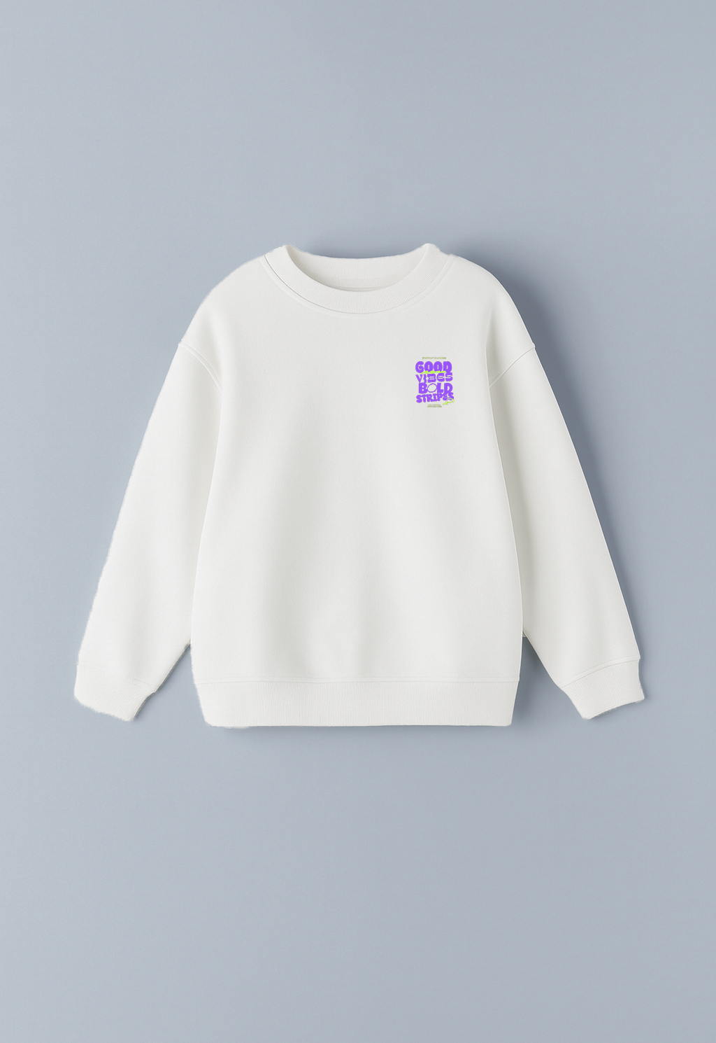 Good Vibes Bold Stripes Unisex Oversized Sweatshirt